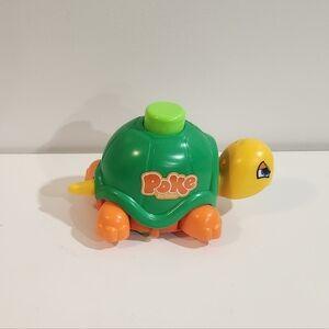 Vintage 70s Poke the Turtle Toy by TOMY